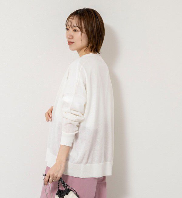 NOLLEY'S「《手洗い可能》コットンセルロース2WAYリラックスカーデ」|カーディガン|