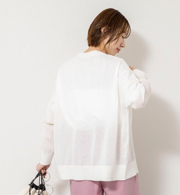 NOLLEY'S「《手洗い可能》コットンセルロース2WAYリラックスカーデ」|カーディガン|