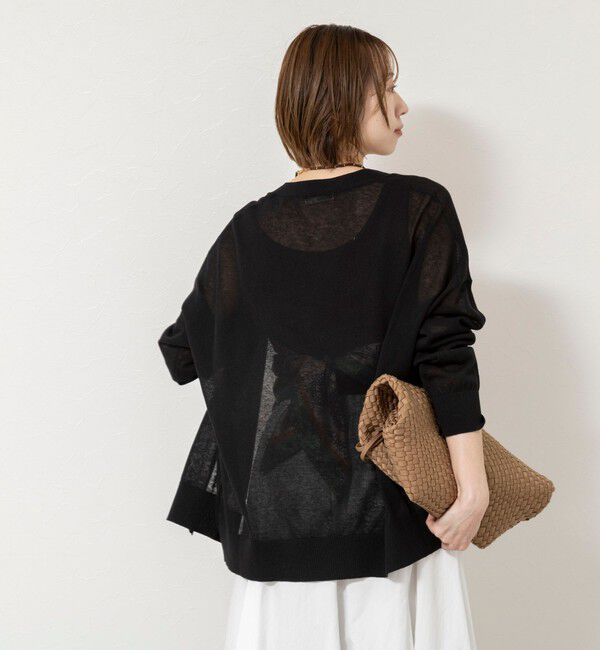 NOLLEY'S「《手洗い可能》コットンセルロース2WAYリラックスカーデ」|カーディガン|