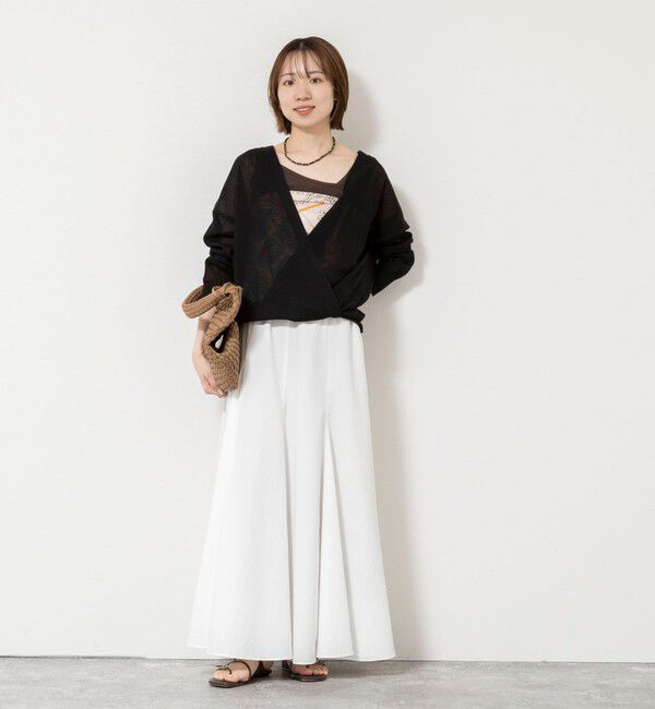 NOLLEY'S「《手洗い可能》コットンセルロース2WAYリラックスカーデ」|カーディガン|