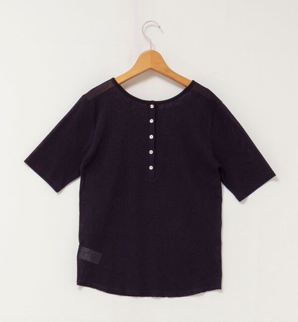 NOLLEY'S「ウォッシャブルコットンチュールバックヘンリー2WAYプルオーバー」|Tシャツ・カットソー|