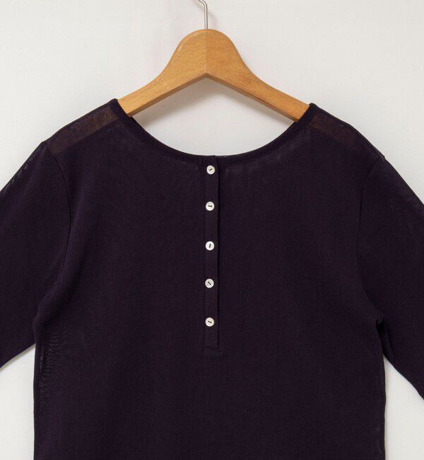 NOLLEY'S「ウォッシャブルコットンチュールバックヘンリー2WAYプルオーバー」|Tシャツ・カットソー|