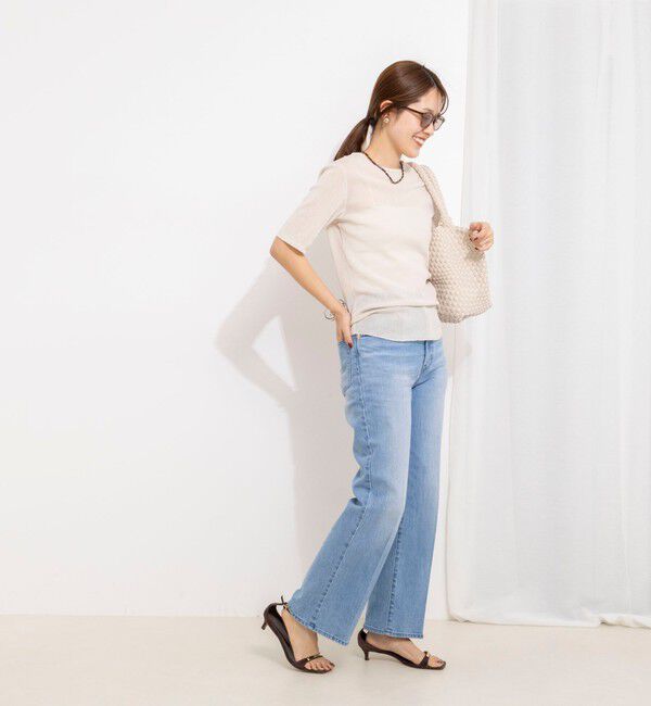 NOLLEY'S「ウォッシャブルコットンチュールバックヘンリー2WAYプルオーバー」|Tシャツ・カットソー|