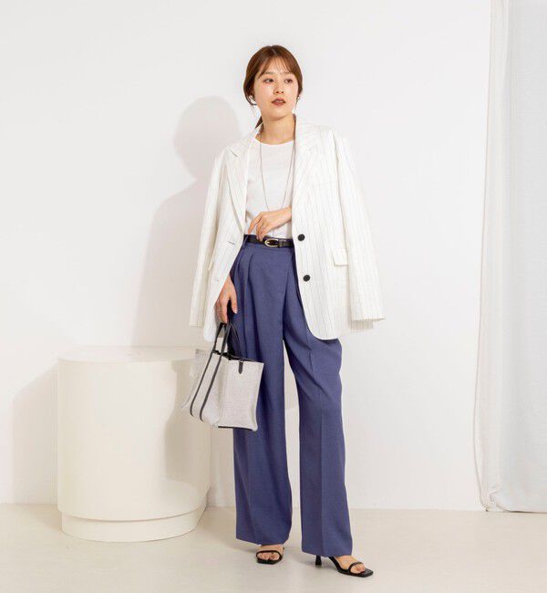 NOLLEY'S「ウォッシャブルラップ風ワイドパンツ」|その他|