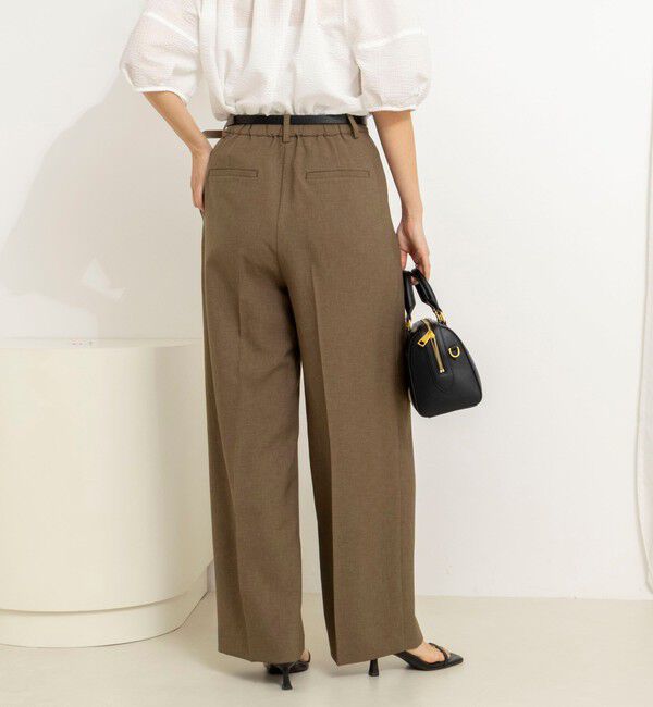 NOLLEY'S「ウォッシャブルラップ風ワイドパンツ」|その他|