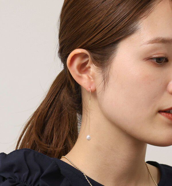 grace grace「【grace grace/グラスグラス】ハテナスウィングパールピアス」|ピアス|