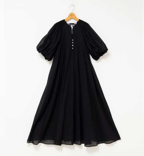 NOLLEY'S「ウォッシャブルハンドスモックバルーン袖ワンピース」|ワンピース|