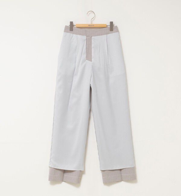 NOLLEY'S「ウォッシャブルストライプ愛されセミワイドパンツ」|その他|