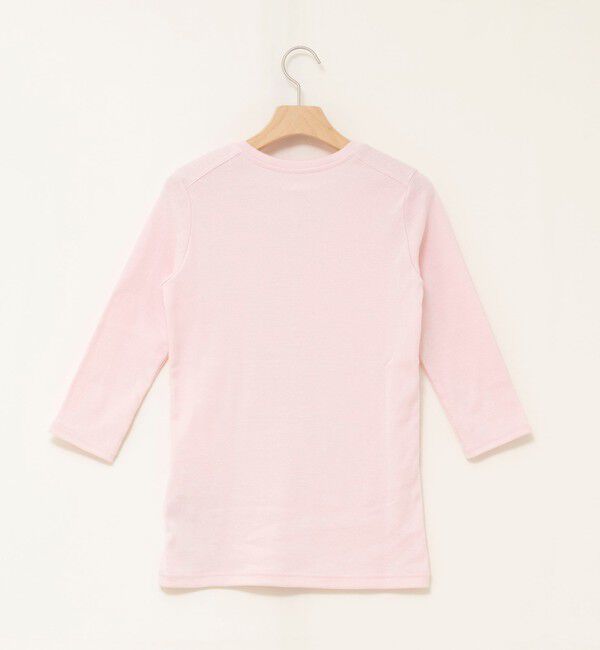 MAQWEL「【MAQWEL/マクウェル】ウォッシャブルCOTTON RIB 7分袖VネックTシャツ」|Tシャツ・カットソー|