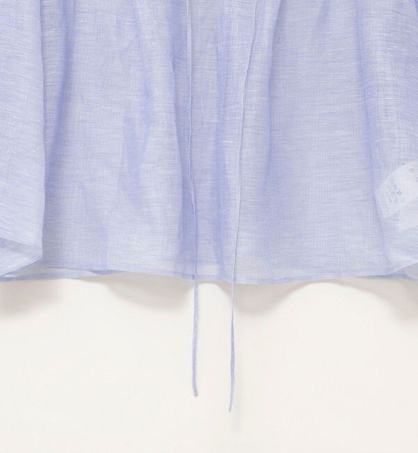 NOLLEY'S「ウォッシャブルシアーリネンカールマイヤーショートブラウス」|シャツ・ブラウス|