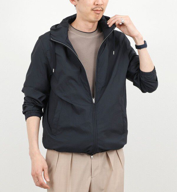 NOLLEY'S goodman「【HERNO】MICRO RIPSTOP NYLON HOODIE」|ブルゾン・スタジャン|
