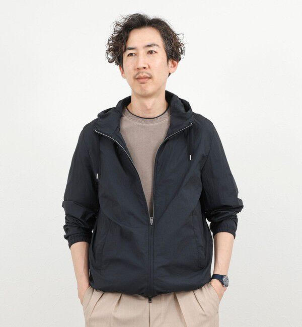 NOLLEY'S goodman「【HERNO】MICRO RIPSTOP NYLON HOODIE」|ブルゾン・スタジャン|