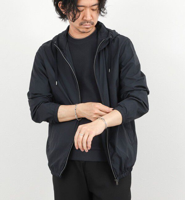 NOLLEY'S goodman「【HERNO】MICRO RIPSTOP NYLON HOODIE」|ブルゾン・スタジャン|