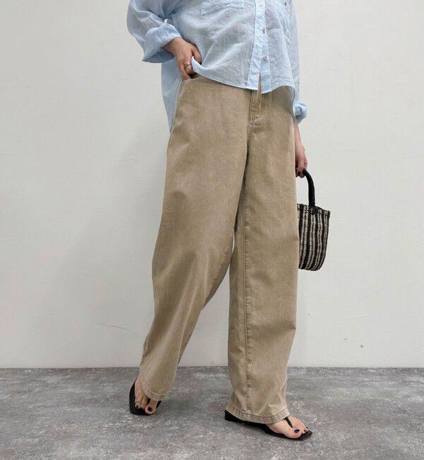 fredy emue「ブリーチデニム５ポケイージーパンツ」|デニム|