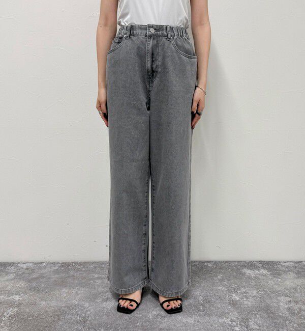 fredy emue「ブリーチデニム５ポケイージーパンツ」|デニム|