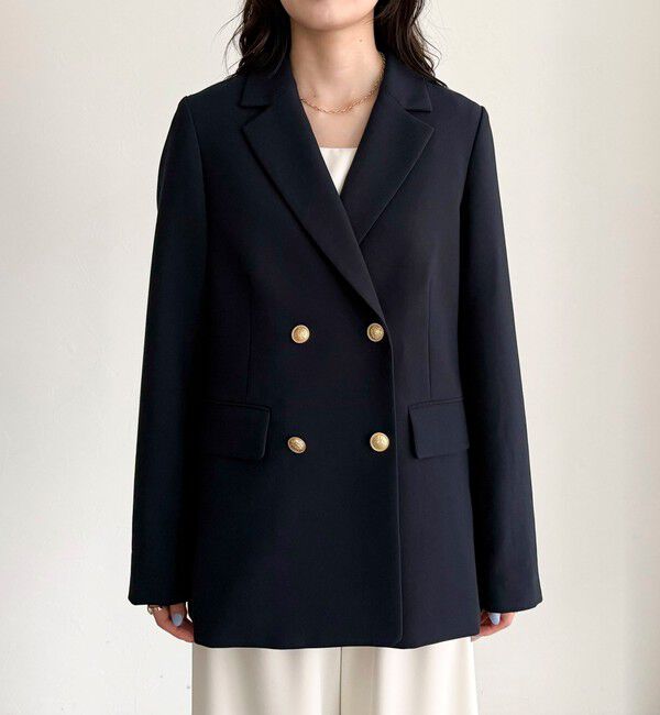 fredy emue「【3サイズ展開/オンオフ使える】ダブルブレストジャケット」|テーラードジャケット|