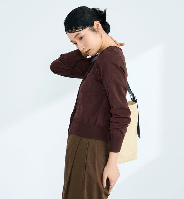 fredy emue「FR刺繍コットン混BASICカーディガン」|カーディガン|