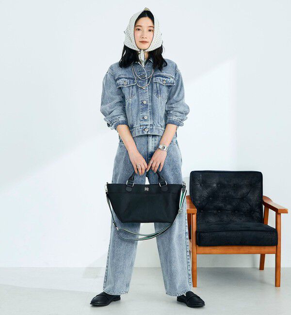 fredy emue「《セットアップ対応》ワイドテーパードデニムパンツ」|デニム|