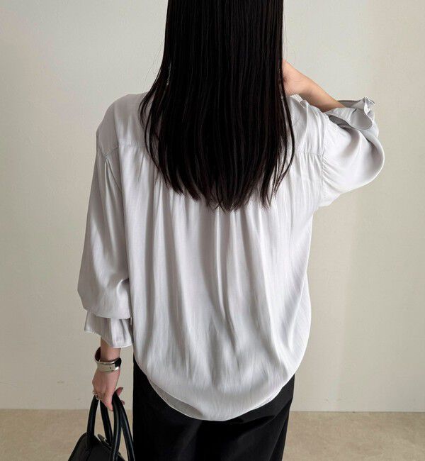 fredy emue「ボリュームフリル前開きブラウス」|シャツ・ブラウス|