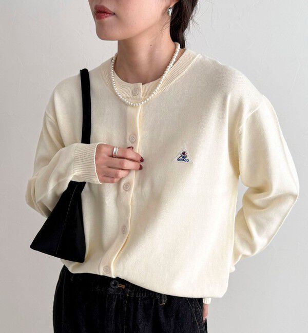 fredy emue「【GEVACO/ゲバコ】別注コットンラウンドネックカーデ」|カーディガン|