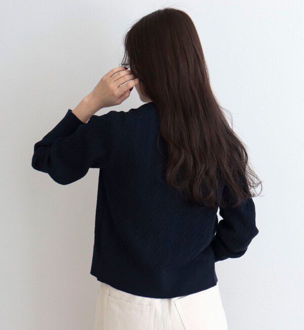 fredy emue「FR刺繍ケーブル柄ニットカーディガン」|カーディガン|