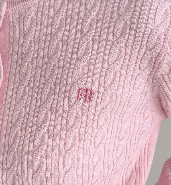 fredy emue「FR刺繍ケーブル柄ニットカーディガン」|カーディガン|