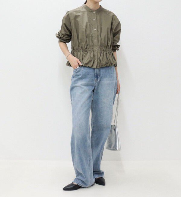 fredy emue「クロップドバルーン前開きブラウス」|シャツ・ブラウス|