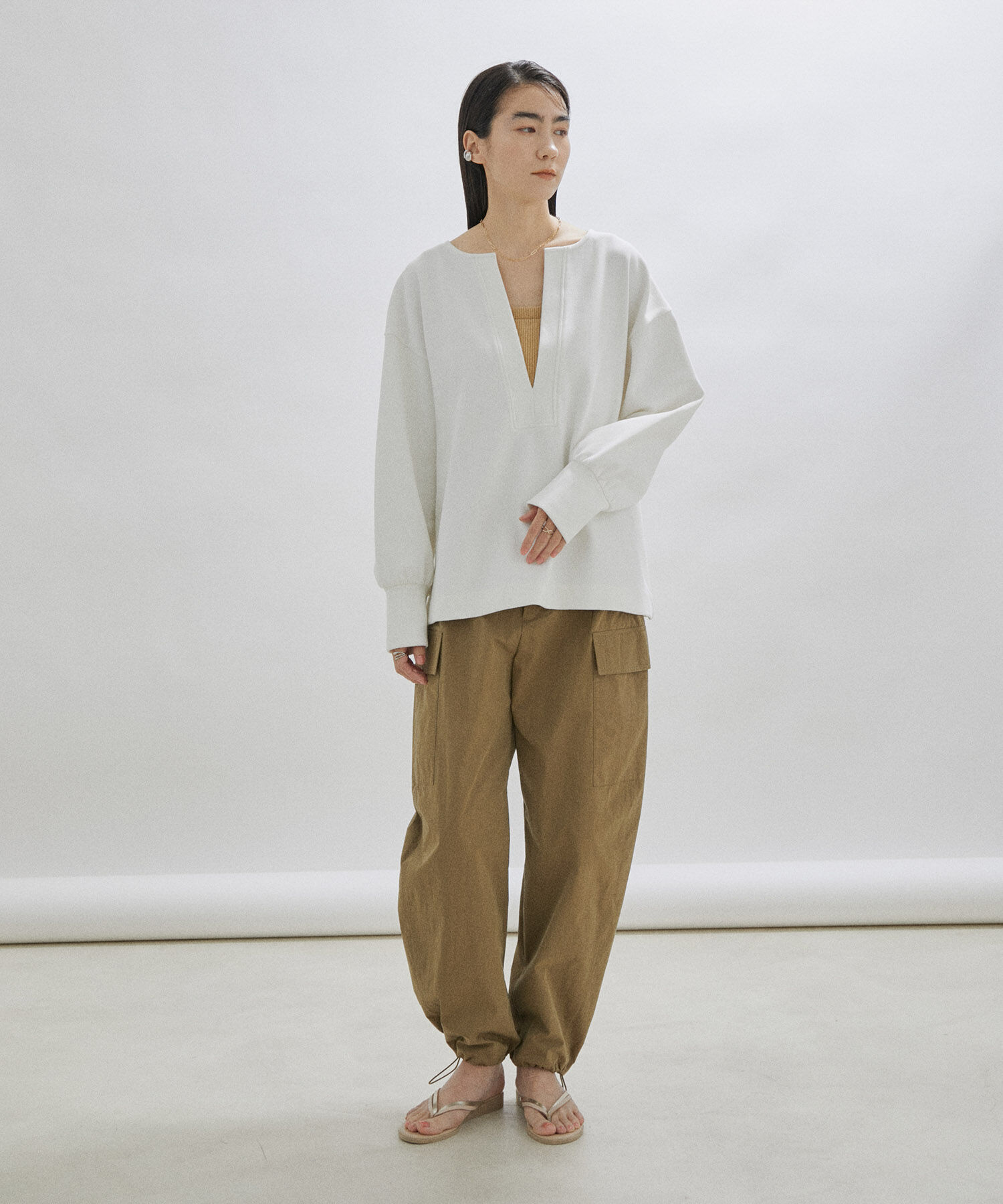 SALON adam et rope'「【オーガニックコットン】パッド付きチューブトップ-CreamyCotton /クリーミーコットン-」|チューブトップ|