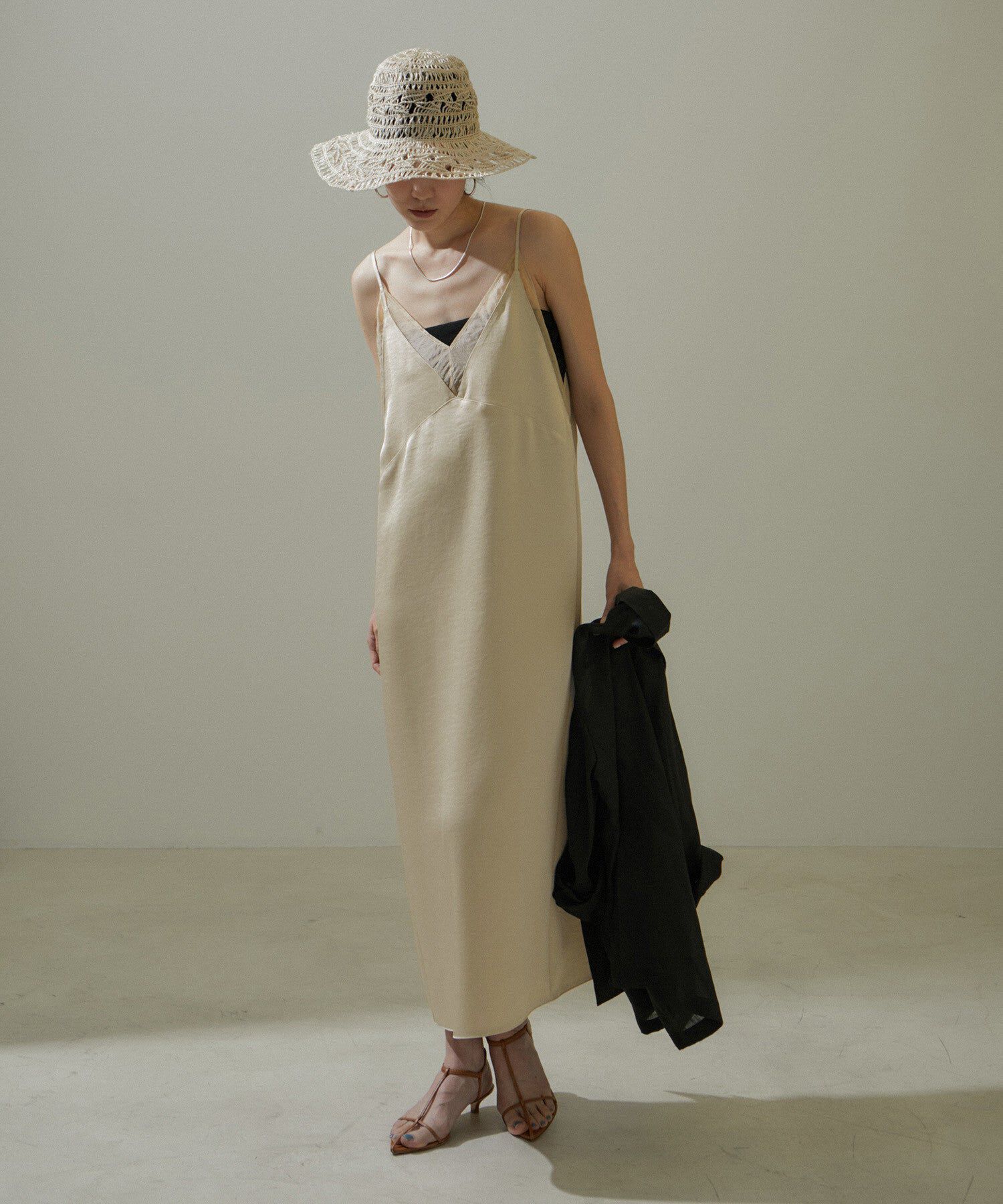 SALON adam et rope'「【追加】コットンリブカップ付きベアキャミ2」|チューブトップ|