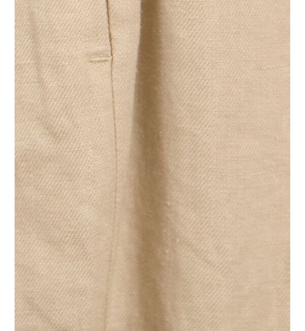 SALON adam et rope'「リネンツイルタックパンツ」|スラックス|