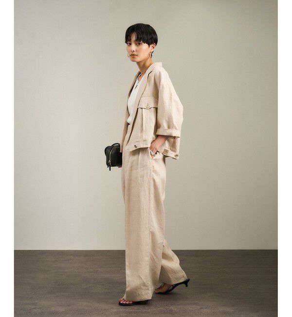 SALON adam et rope'「リネンツイルブルゾン」|ブルゾン・スタジャン|