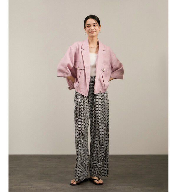 SALON adam et rope'「リネンツイルブルゾン」|ブルゾン・スタジャン|