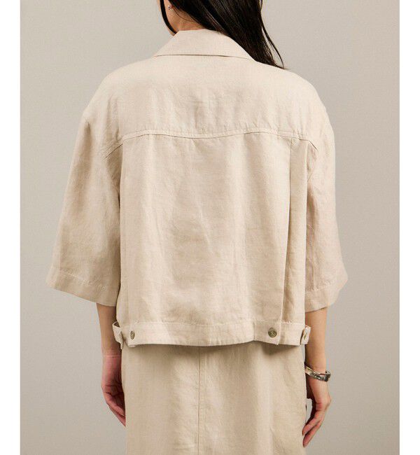 SALON adam et rope'「リネンツイルブルゾン」|ブルゾン・スタジャン|