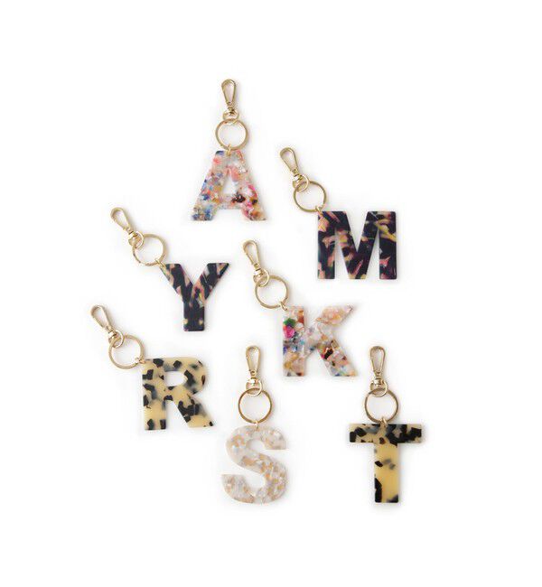 SALON adam et rope'「アルファベットマーブルプレートチャーム」|チャーム・キーホルダー|