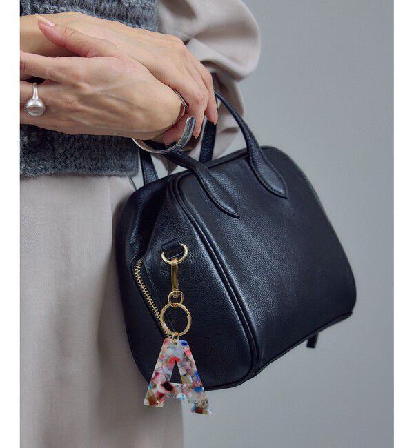 SALON adam et rope'「アルファベットマーブルプレートチャーム」|チャーム・キーホルダー|