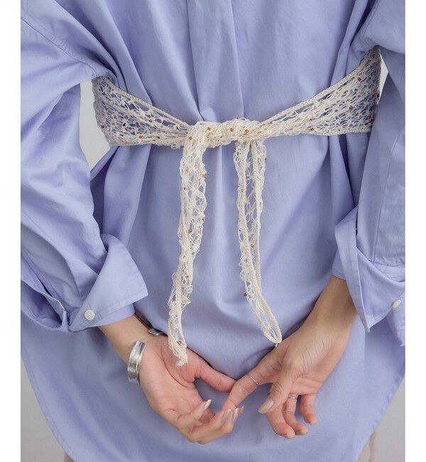 SALON adam et rope'「マクラメ編みストール」|ストール|