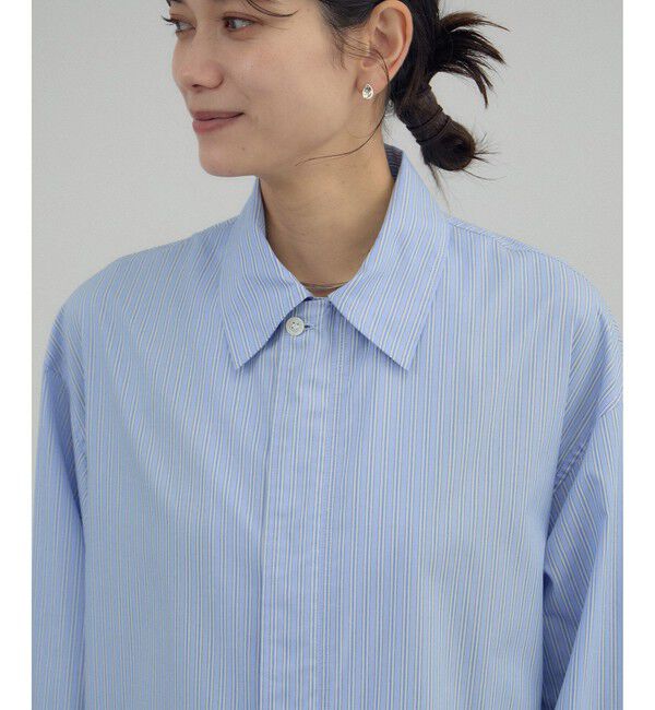 SALON adam et rope'「【Americana（アメリカーナ） for SALON】ダブルジップストライプシャツジャケット」|その他|