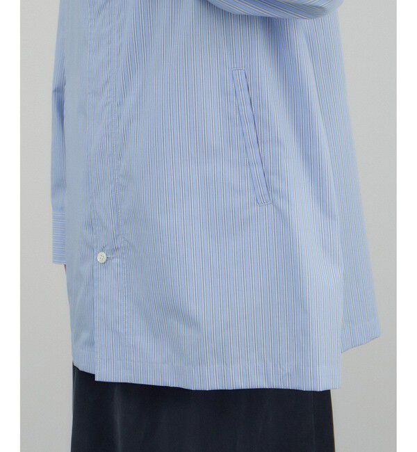 SALON adam et rope'「【Americana（アメリカーナ） for SALON】ダブルジップストライプシャツジャケット」|その他|