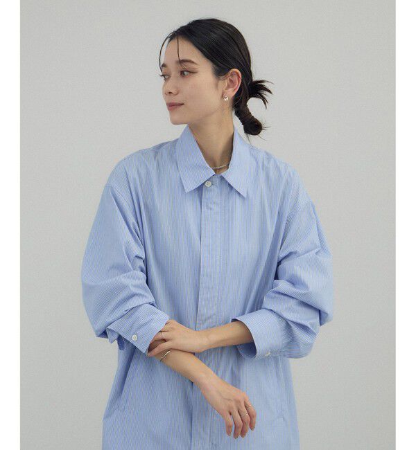 SALON adam et rope'「【Americana（アメリカーナ） for SALON】ダブルジップストライプシャツジャケット」|その他|