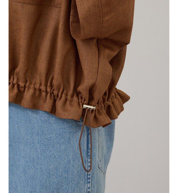 SALON adam et rope'「【WEB限定】ハーフスリーブドロストライトブルゾン」|ブルゾン・スタジャン|