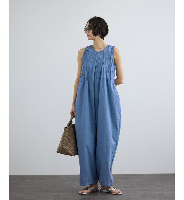 SALON adam et rope'「【WEB限定】ハンドピンタックオールインワン / イージーケア」|オールインワン|