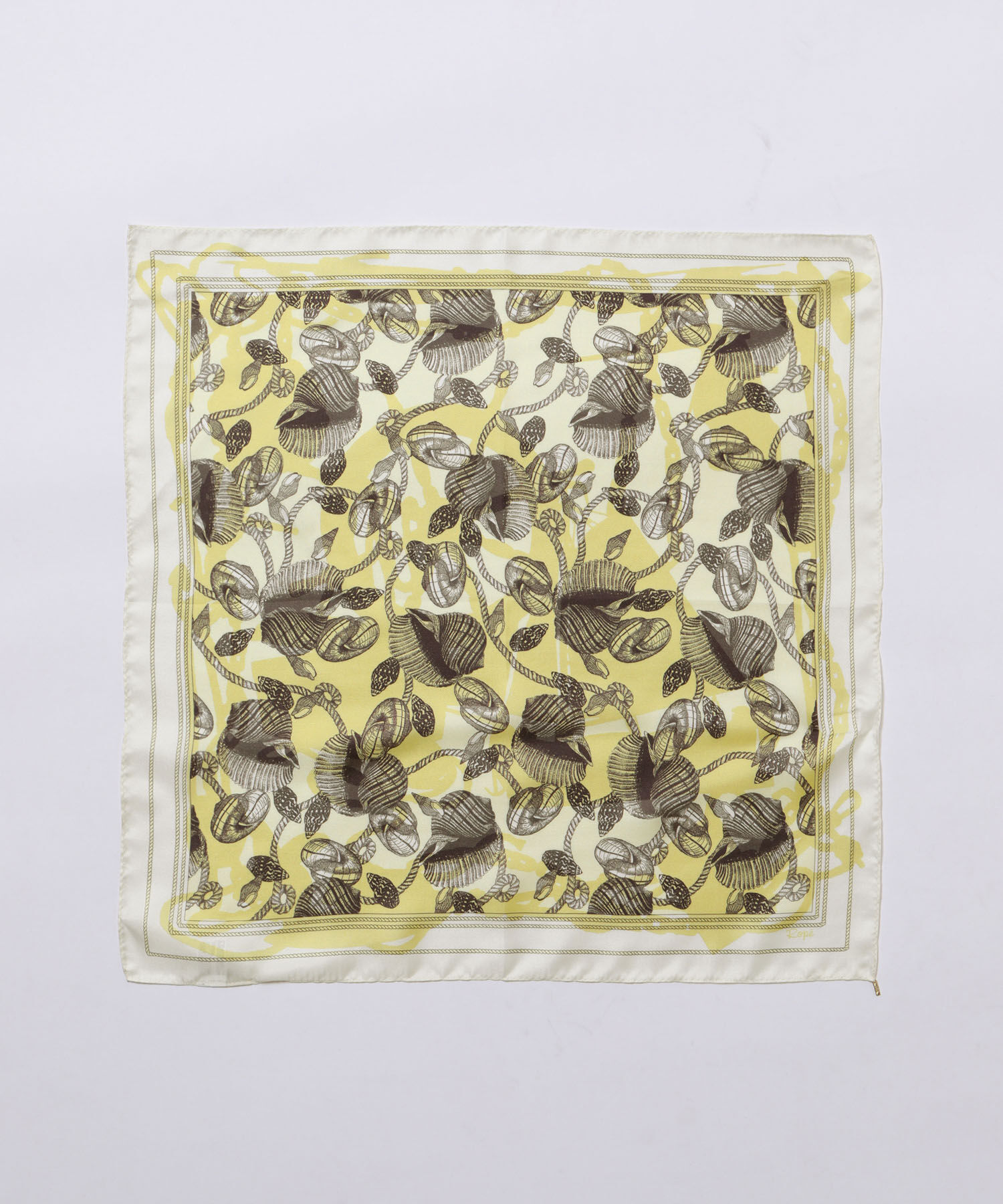 ROPE「シルクスカーフ/Sサイズ【メディア掲載】」|バンダナ・スカーフ|カラシ(86)