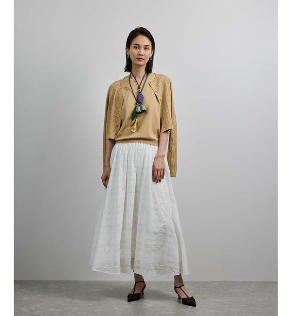 ROPE「【teau・牛革】panier pansy ring charm（キー/バッグチャーム・ネックレス）」|チャーム・キーホルダー|