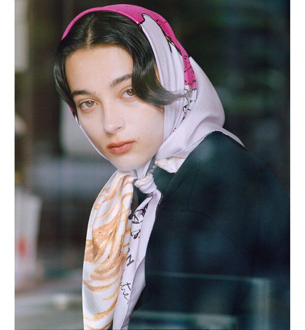 ROPE「ロートレックグラフィカル シルクスカーフ/Lサイズ」|バンダナ・スカーフ|