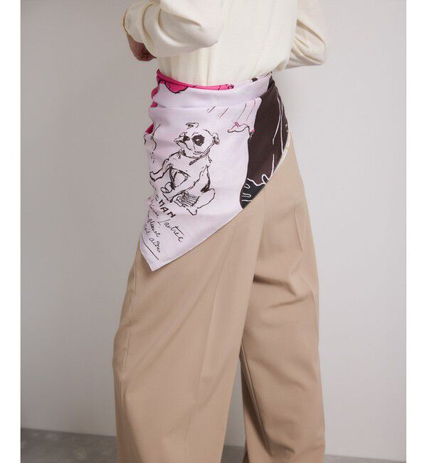 ROPE「ロートレックグラフィカル シルクスカーフ/Lサイズ」|バンダナ・スカーフ|