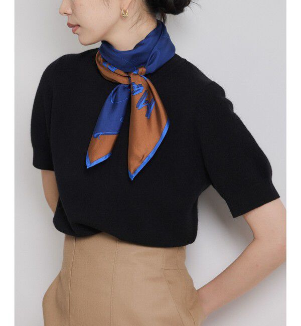 ROPE「ロートレックグラフィカル シルクスカーフ/Lサイズ」|バンダナ・スカーフ|