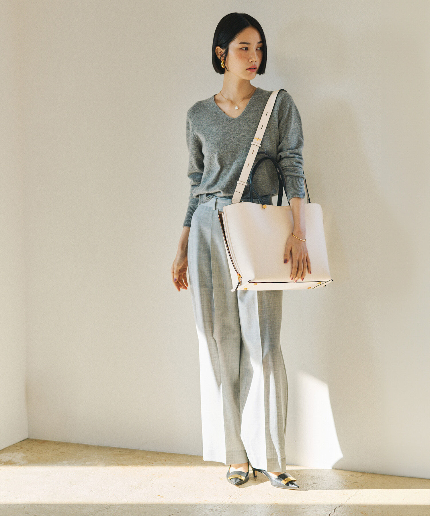 ROPE「【E'POR】Y BAG Wide/A4対応・通勤・26SS」|トートバッグ|