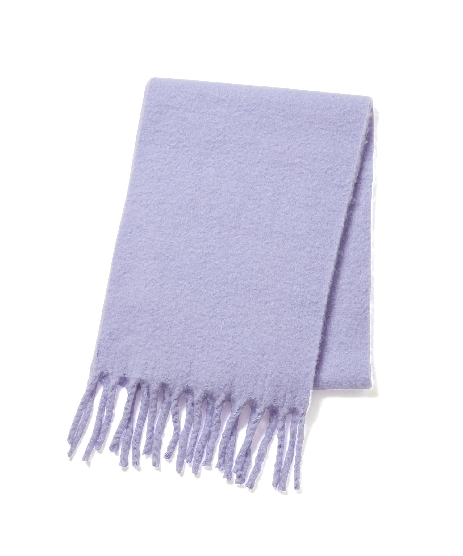 VIS「【リサイクルポリ】ふわふわ太フリンジマフラー」|マフラー|