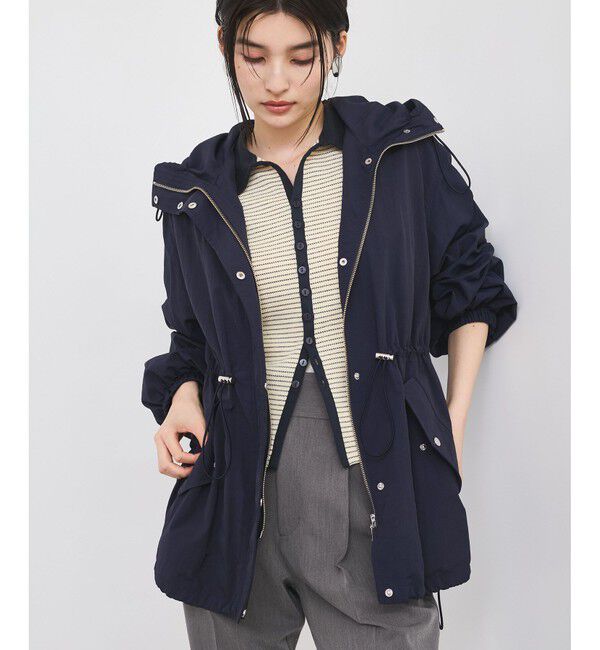 VIS「【定番人気】【撥水/花粉ガード】ウエストドロストマウンテンパーカー スプリングコート」|その他|