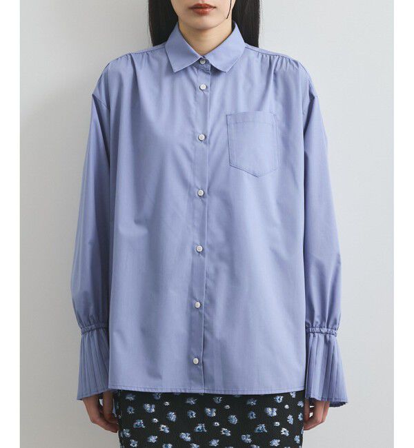 VIS「【洗える】プリーツスリーブフレアーシャツ」|シャツ・ブラウス|